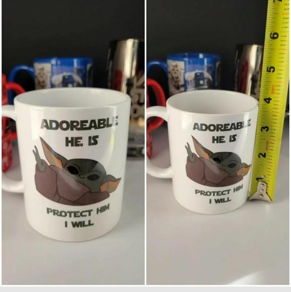 STAR WARS MUG LOT/1986 VINTAGE Star Tours/Salt and Pepper Shakers/Hallmark Frame - Picture 3 of 13